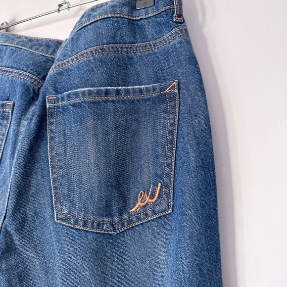 Express Straight Crop High Rise Rigid Denim Jeans - Picture 4 of 5